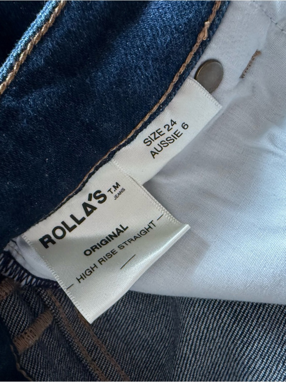 ROLLAS Original High Rise Straight Jeans - Picture 4 of 6